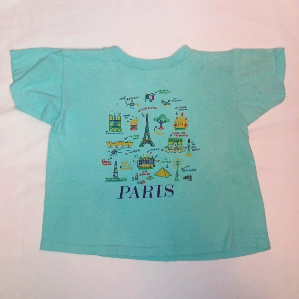 Vintage Children's Paris Tshirt.